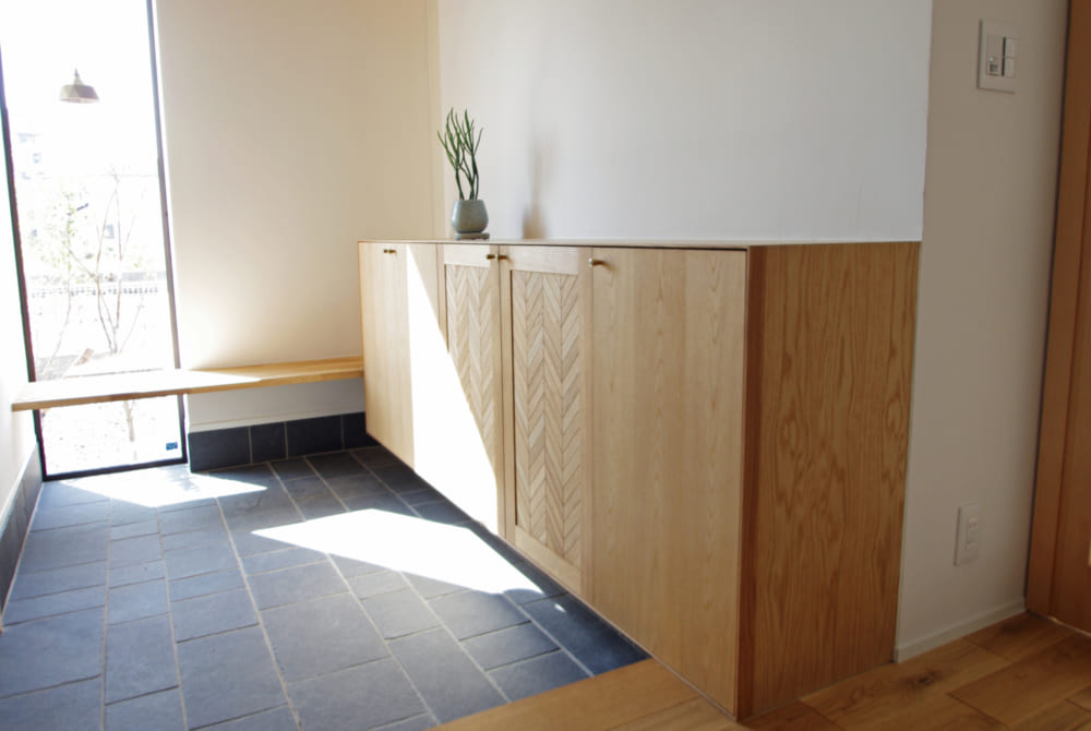 oak shoe cupboard storage