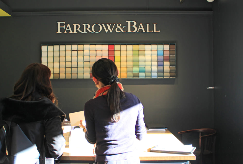Farrow＆Ballのショールーム