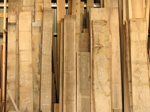 家具用の材木