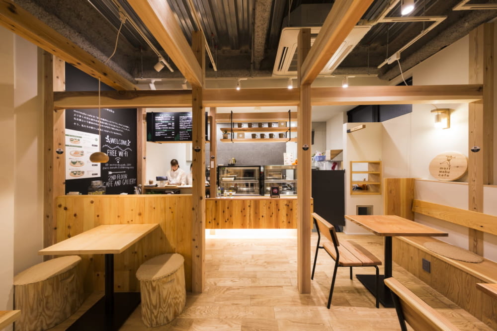 店舗設計（moriwaku cafe）