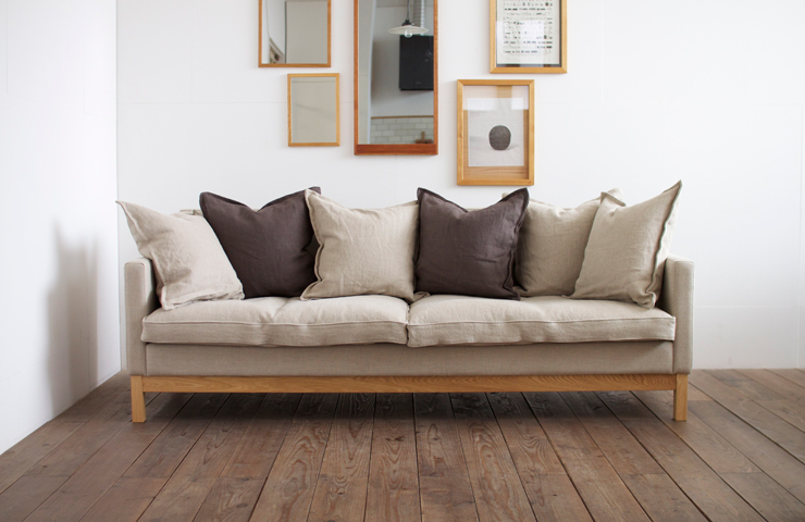 Linen sofa