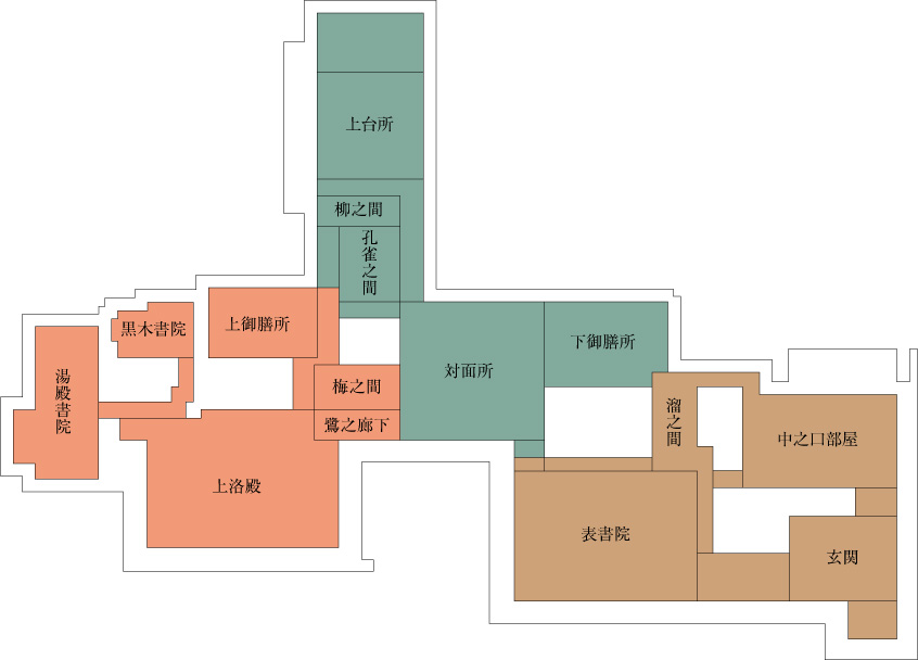 Map of the palace