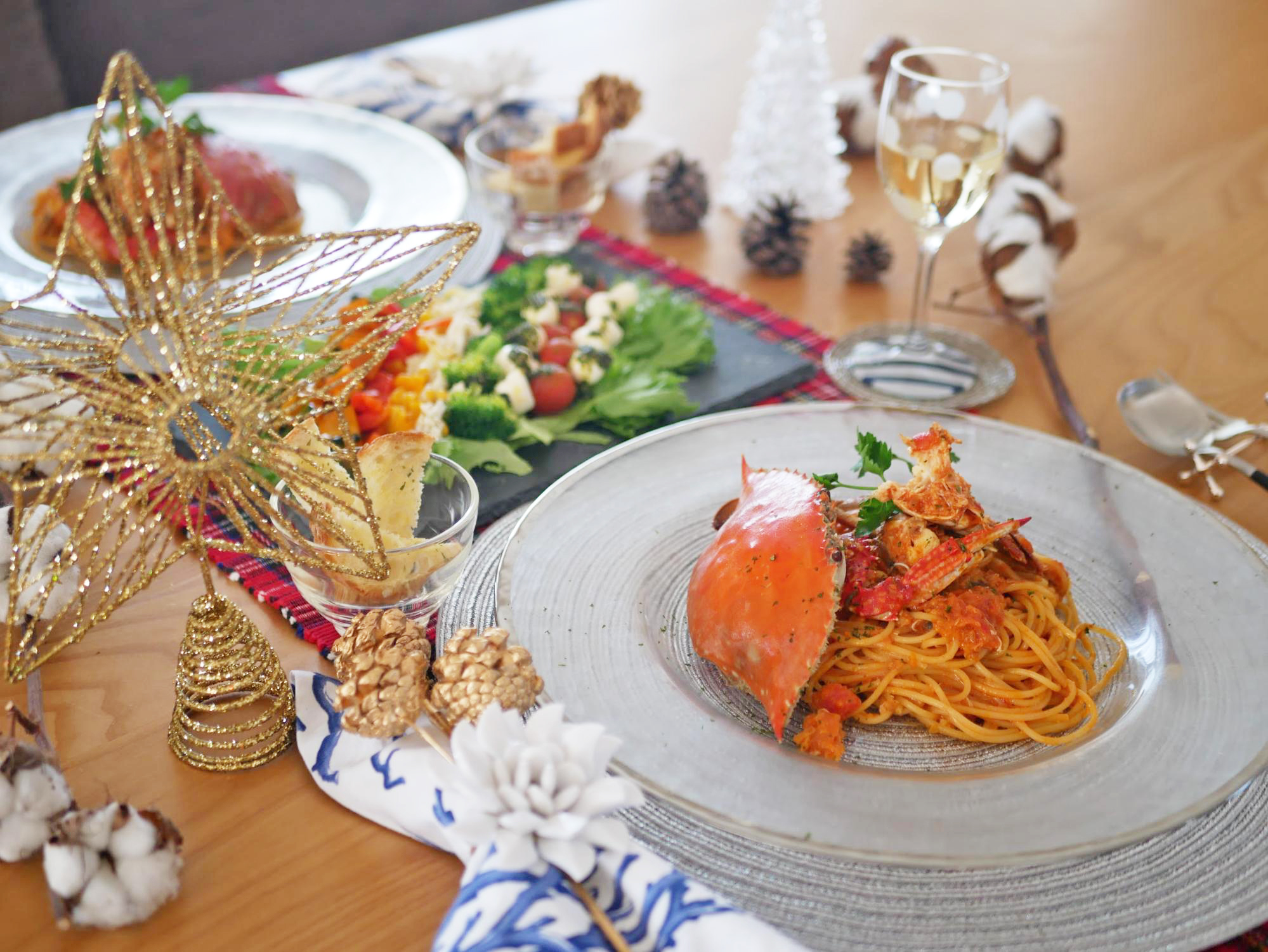 さかな屋のお嫁さん家 12月の食卓 今年は当たり年 渡り蟹のトマトクリームパスタでクリスマス