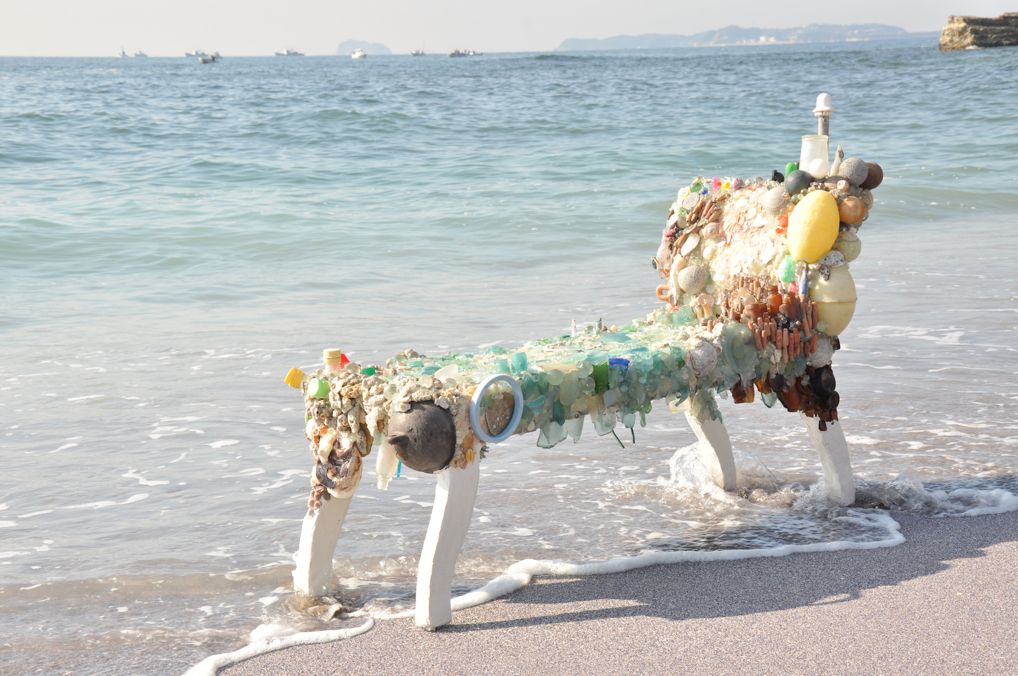 &quot;Chair thinking of the stars&quot; (2011) Niiya Beach, Saku-shima