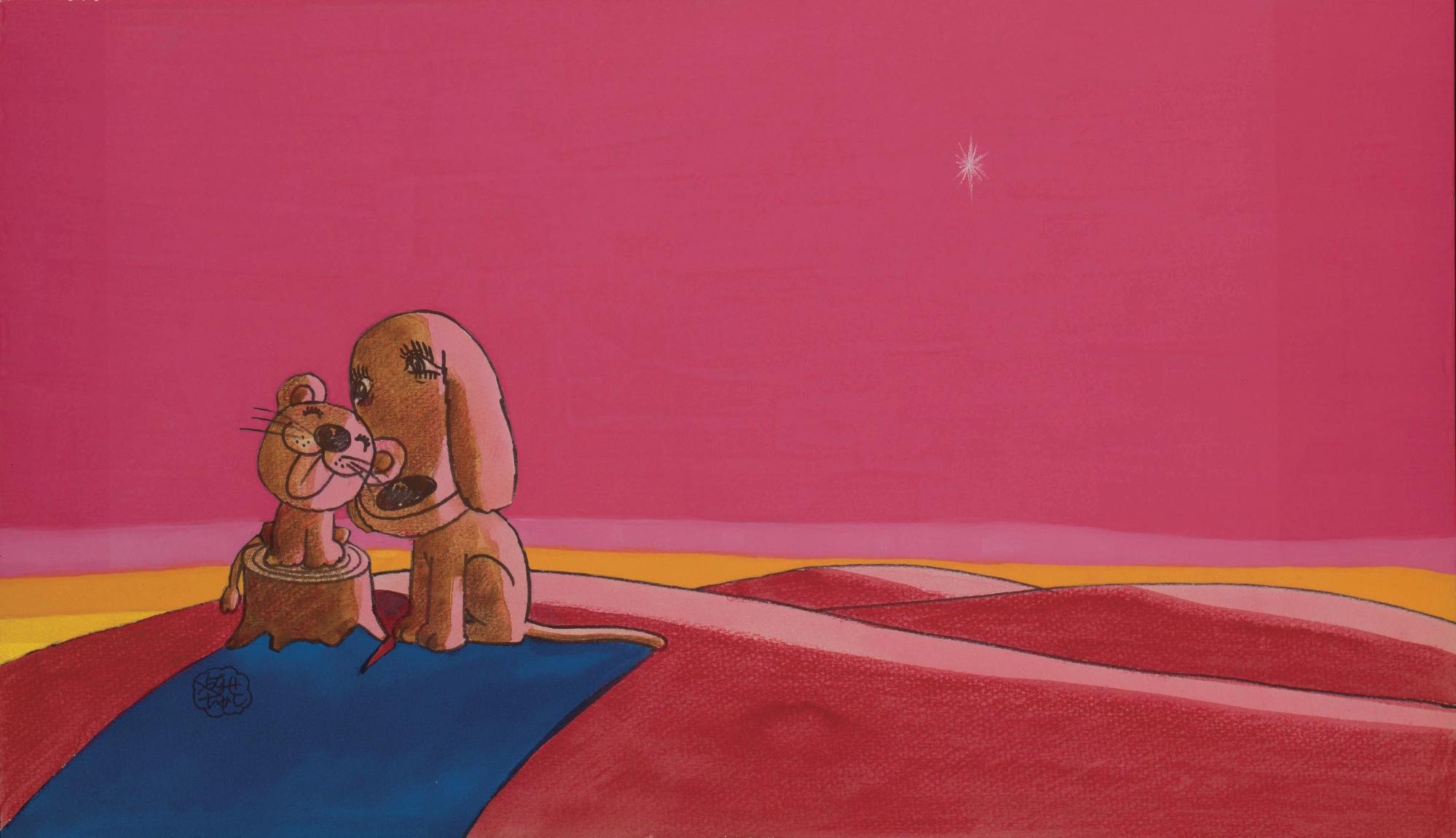 『やさしいライオン』フレーベル館、1975年 ©やなせたかし (公財)やなせたかし記念アンパンマンミュージアム振興財団蔵