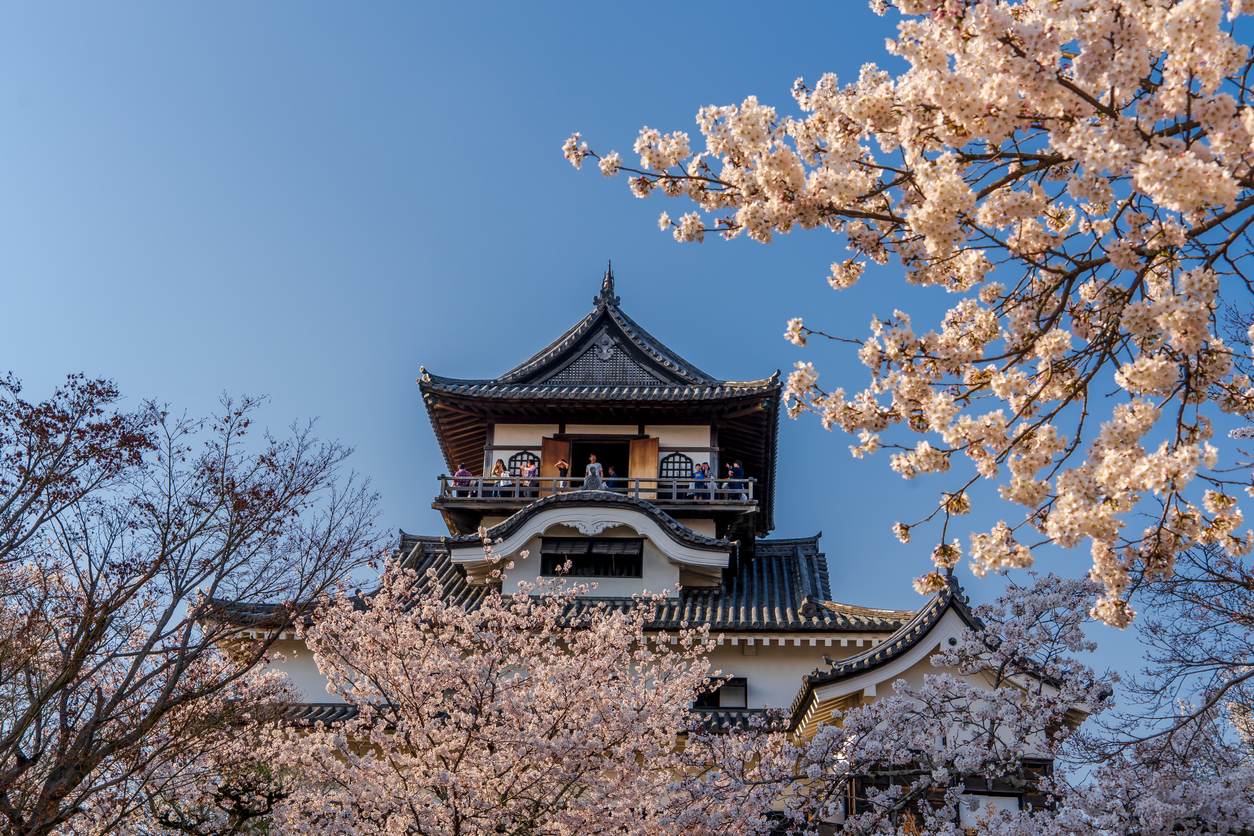 Inuyama, Japan. March 27, 2018. Inuyama Castle. 1 of 12 original castles in Japan. A national treasure - Aichi  Prefecture.