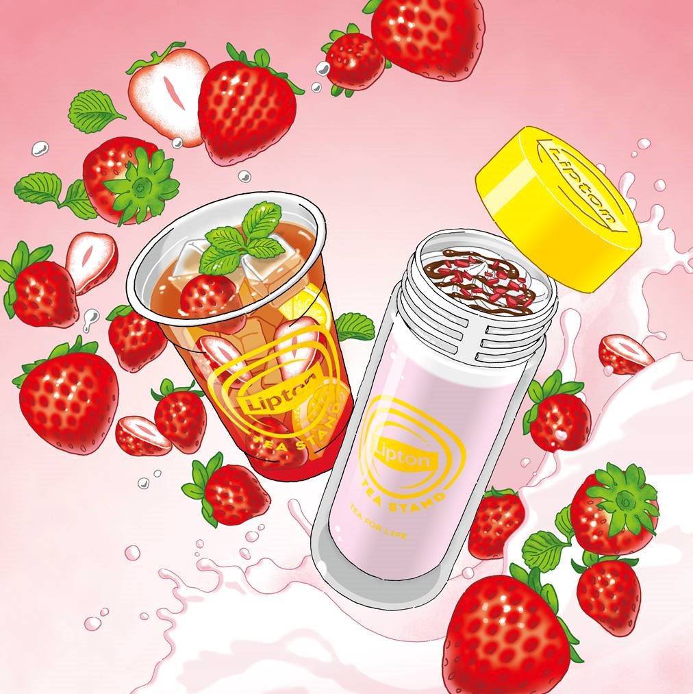 3/12より「Lipton TEA STAND」から苺づくしのメニューが登場!