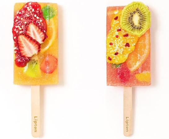 リプトンからFruits in Teaをイメージしたアイス「アイスティーポップ」が「Lipton TEA STAND」に登場