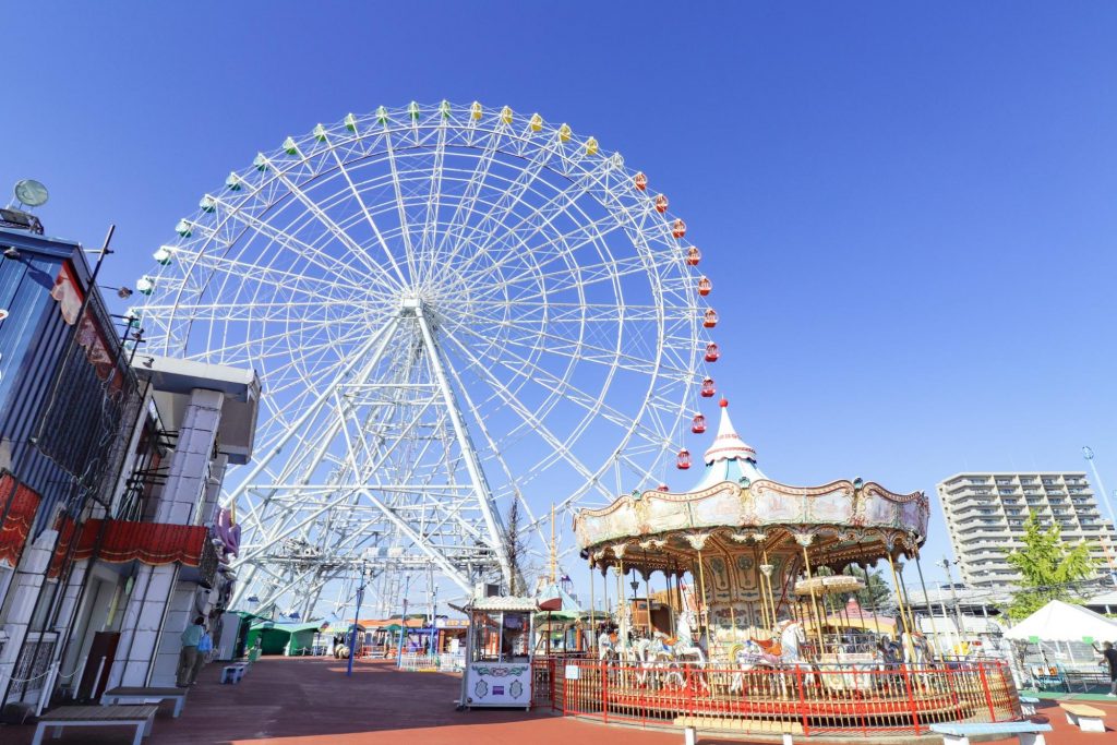 Nagoya Port Sea Train Land, an Amusement Park with Free Admission!