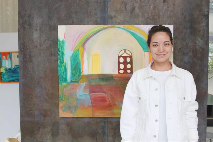 建築物も魅力的なgalleryNへ。三木瑠都(ミキルツ)さんの作品に触れる。