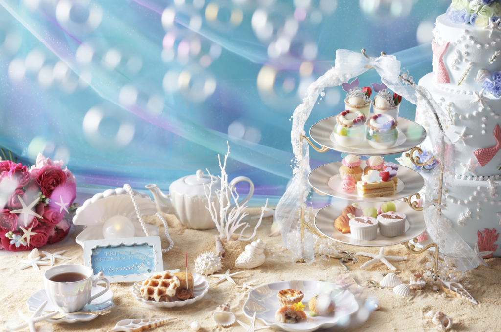 ストリングスホテル 名古屋で開催中の「プリンセスアフタヌーンティー～マーメイドのパステルパールスイーツ～」に行ってきました。