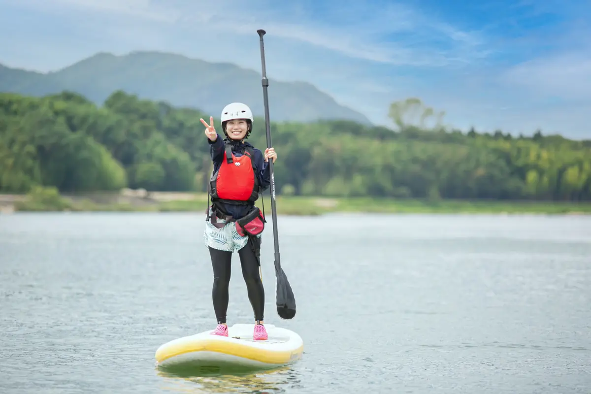 SUP at &quot;River Port Park Minokamo&quot; - Let&#39;s go on an adventure on the Kiso River!