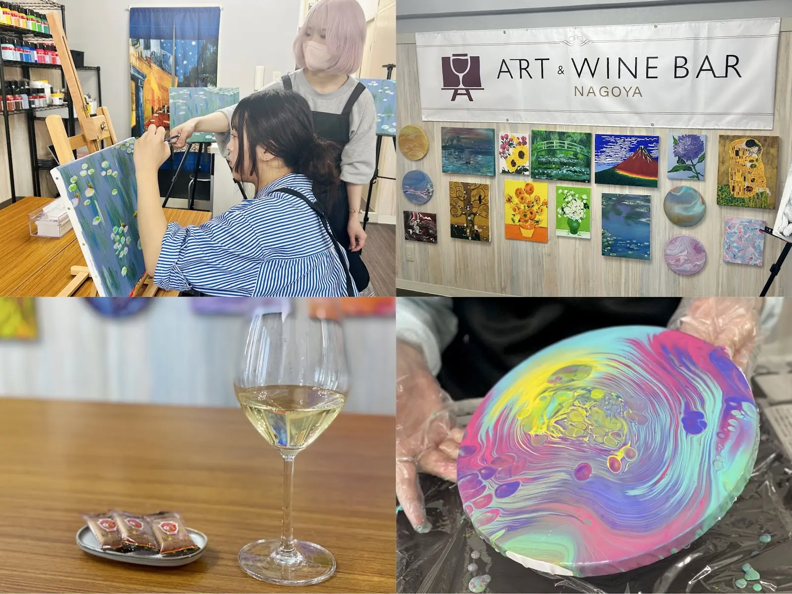 ART &amp; WINE BAR NAGOYA: An Adult Painting Class where you can Enjoy &quot;Paint + Sip&quot;!