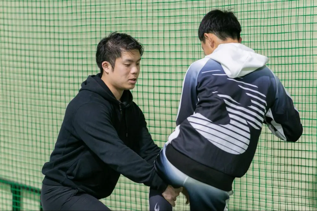 甲子園出場経験のある徳浪コーチ
