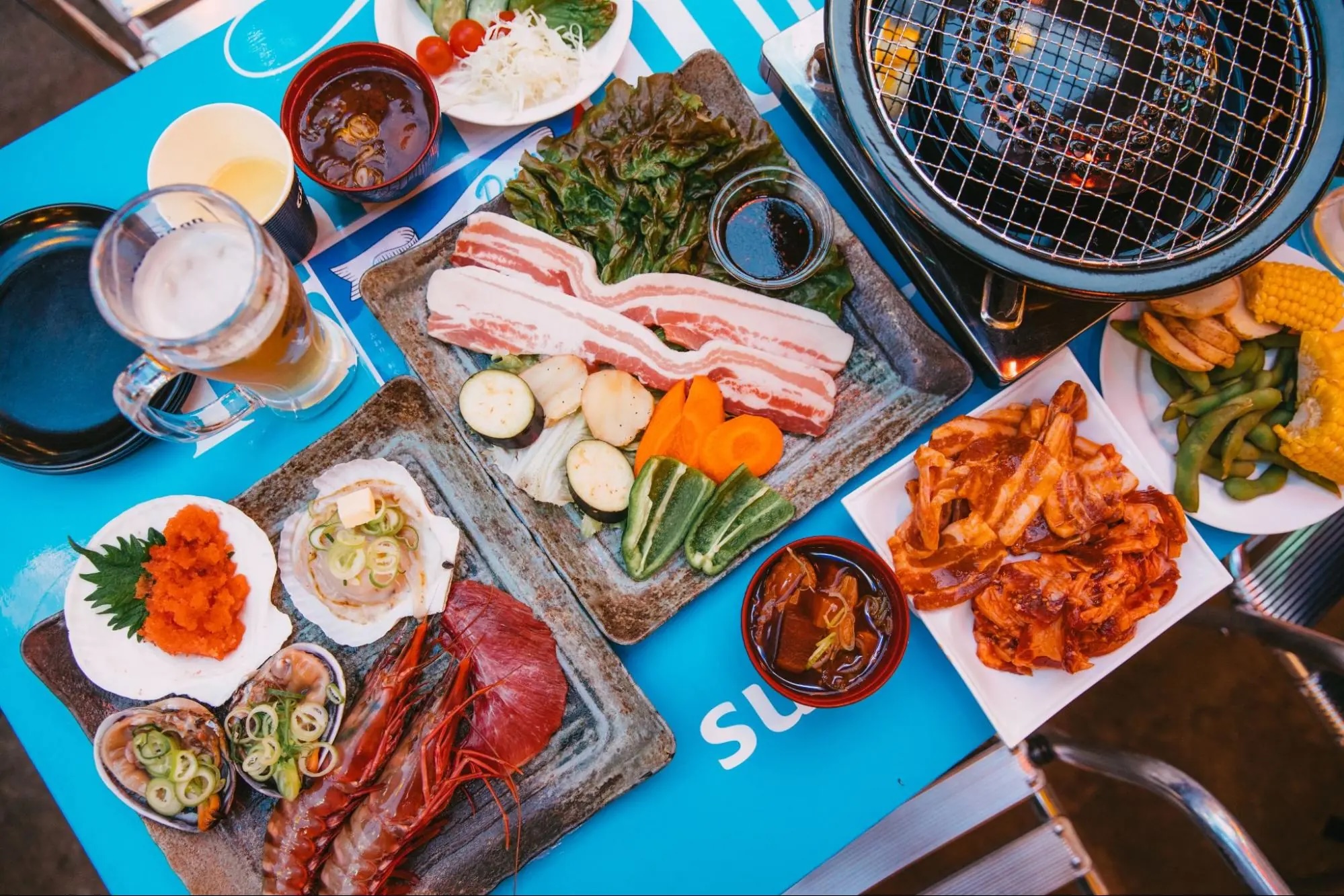 BBQ where you can enjoy meat and seafood