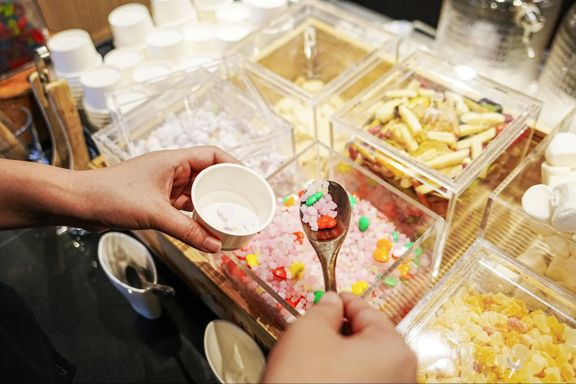 お菓子コーナー