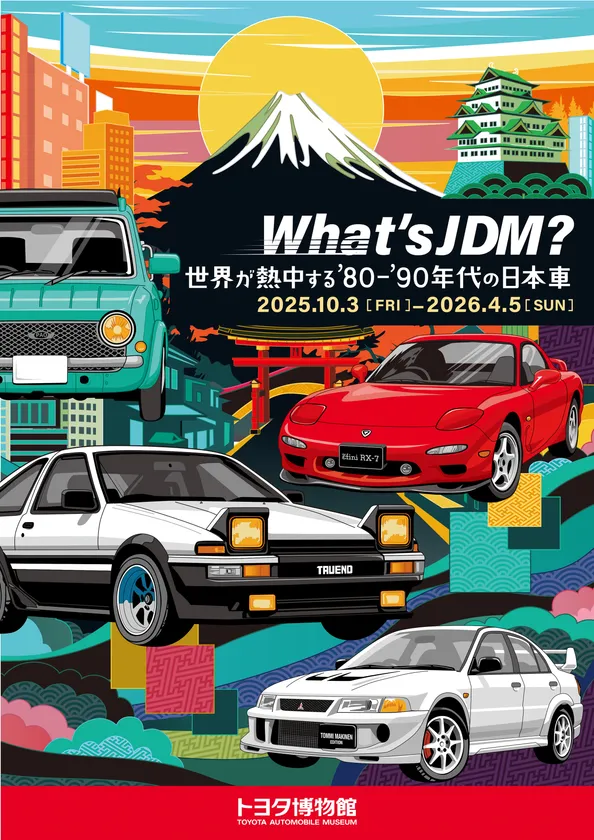 企画展「What’s JDM？ ―世界が熱中する’80-’90年代の日本車―」