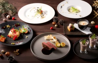 名駅から徒歩5分、地上80mの絶景クリスマスディナー＆ランチ  （三井ガーデンホテル名古屋プレミア「The Living Room with SKY BAR」）